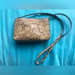 FAUX SNAKE PRINT | CROSSBODY BAG